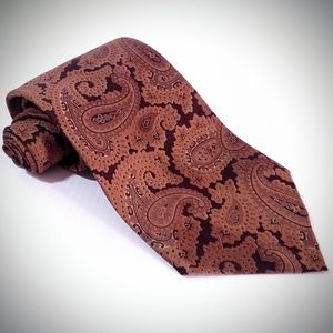 Blanford Rivera print brown Paisley tie Autumn